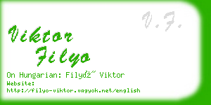viktor filyo business card